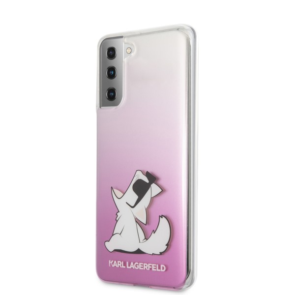 Karl Lagerfeld “Choupette Fun” Hard Case Θήκη προστασίας από σιλικόνη – Samsung Galaxy S21 G991 (Pink)