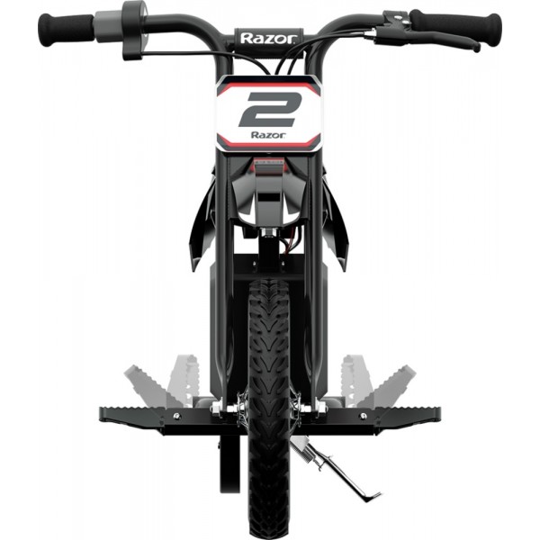 Razor MX125 Dirt Rocket Ηλεκτρικό Micro Bike μέγιστης ταχύτητας 13 km/h σε χρώμα μαύρο/λευκό