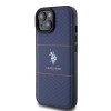 U.S. Polo Assn. HC PU Pattern Stripe – Θήκη προστασίας από σιλικόνη iPhone 15 (Navy – USHCP15SPTRV)