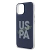 U.S. Polo Assn. Hard Case IML Glitter Script – Θήκη προστασίας από σιλικόνη iPhone 15 (Navy – USHCP15SUGLV)