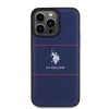 U.S. Polo Assn. HC PU Pattern Stripe – Θήκη προστασίας από σιλικόνη iPhone 15 Pro Max (Navy – USHCP15XPTRV)