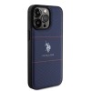 U.S. Polo Assn. HC PU Pattern Stripe – Θήκη προστασίας από σιλικόνη iPhone 15 Pro Max (Navy – USHCP15XPTRV)