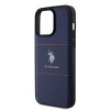 U.S. Polo Assn. HC PU Pattern Stripe – Θήκη προστασίας από σιλικόνη iPhone 15 Pro Max (Navy – USHCP15XPTRV)