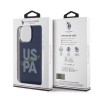 U.S. Polo Assn. Hard Case IML Glitter Script – Θήκη προστασίας από σιλικόνη iPhone 15 Pro Max (Navy – USHCP15XUGLV)