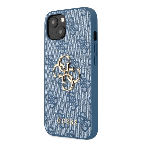 Guess “4G Logo Collection” Hard Case PU Leather Θήκη προστασίας από δερματίνη – iPhone 11 (Μπλε)