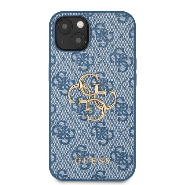 Guess “4G Logo Collection” Hard Case PU Leather Θήκη προστασίας από δερματίνη – iPhone 11 (Μπλε)