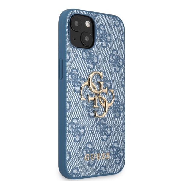 Guess “4G Logo Collection” Hard Case PU Leather Θήκη προστασίας από δερματίνη – iPhone 11 (Μπλε)