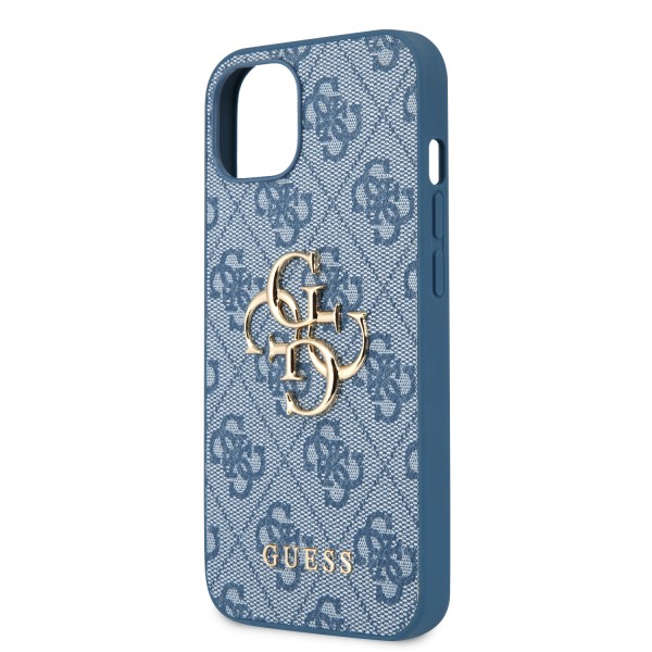 Guess “4G Logo Collection” Hard Case PU Leather Θήκη προστασίας από δερματίνη – iPhone 11 (Μπλε)