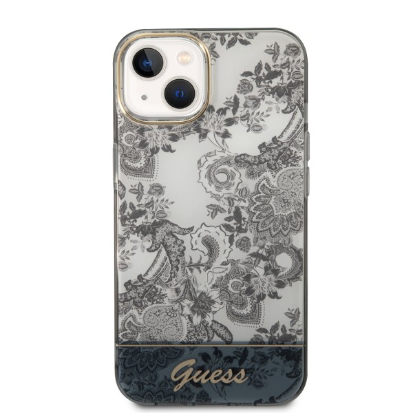 Guess “Porcelain Collection” Hard Case Θήκη προστασίας από σκληρό πλαστικό – iPhone 14 Plus (Γκρι – GUHCP14MHGPLHG)