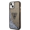 Guess “Metallic Triangle Glitter Logo Collection” Θήκη προστασίας από σιλικόνη – iPhone 14 Plus (Black – GUHCP14MLFCTPK)