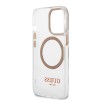 Guess “Metal Outline Collection” MagSafe Hard Case Θήκη προστασίας από σκληρό πλαστικό – iPhone 13 Pro Max (Χρυσό – GUHMP13XHTRMD)