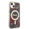 Guess “Flower Collection” MagSafe Hard Case Θήκη προστασίας από σκληρό πλαστικό – iPhone 14 Plus (Χακί – GUHMP14MHCFWSA)