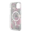 Guess “Flower Collection” MagSafe Hard Case Θήκη προστασίας από σκληρό πλαστικό – iPhone 14 Plus (Χακί – GUHMP14MHCFWSA)