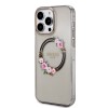 Guess “Flowers Wreath Collection” MagSafe Hard Case Θήκη προστασίας από σκληρό πλαστικό – iPhone 14 Pro (Μαύρο – GUHMP14XHFWFCK)