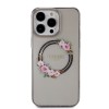 Guess “Flowers Wreath Collection” MagSafe Hard Case Θήκη προστασίας από σκληρό πλαστικό – iPhone 14 Pro (Μαύρο – GUHMP14XHFWFCK)