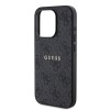 Guess “4G Logo Collection” MagSafe Ring Stand Hard Case Θήκη προστασίας από δερματίνη – iPhone 15 Pro (Μαύρο – GUHMP15LG4GFRK)