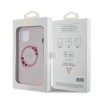 Guess “Flowers Wreath Collection” MagSafe Hard Case Θήκη προστασίας από σκληρό πλαστικό – iPhone 15 (Ροζ – GUHMP15SHFWFCP)