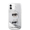 Karl Lagerfeld Karl + Choupette Liquid Glitter Case Θήκη προστασίας από σιλικόνη – iPhone 11 (Black – KLHCN61LDHKCNS)