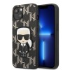 Karl Lagerfeld Monogram Ikonik Patch Case Θήκη προστασίας από δερματίνη – iPhone 13 (Μαύρο – KLHCP13MPMNIKBK)