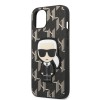 Karl Lagerfeld Monogram Ikonik Patch Case Θήκη προστασίας από δερματίνη – iPhone 13 (Μαύρο – KLHCP13MPMNIKBK)