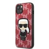 Karl Lagerfeld Monogram Ikonik Patch Case Θήκη προστασίας από δερματίνη – iPhone 13 (Κόκκινο – KLHCP13MPMNIKPI)