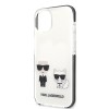 Karl Lagerfeld “ Karl + Choupette” Hard Case Θήκη προστασίας από σιλικόνη – iPhone 13 Mini (Λευκό – KLHCP13STPEKCW)