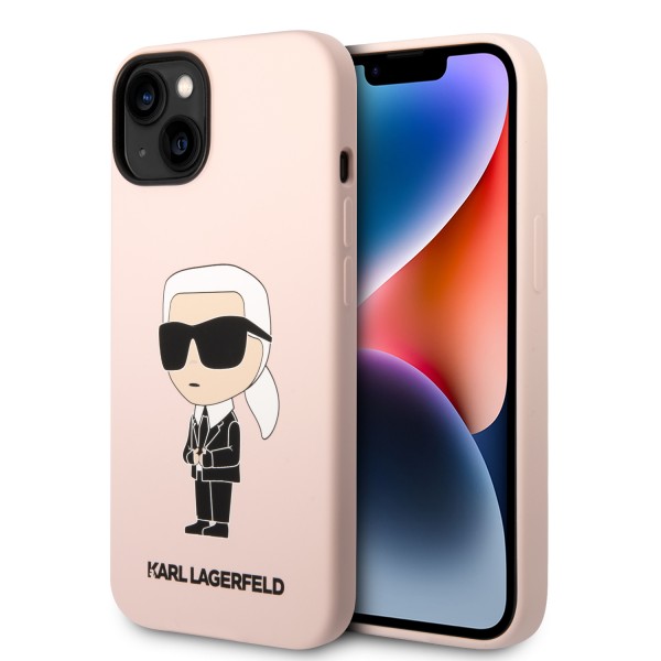 Karl Lagerfeld “Ikonik NFT” Hard Case Θήκη προστασίας από σιλικόνη – iPhone 14 Plus (Ροζ – KLHCP14MSNIKBCP)