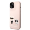 Karl Lagerfeld Silicone Case Karl+Choupette Θήκη προστασίας από σιλικόνη – iPhone 14 Plus (Light Pink – KLHCP14MSSKCI)