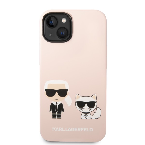 Karl Lagerfeld Silicone Case Karl+Choupette Θήκη προστασίας από σιλικόνη – iPhone 14 Plus (Light Pink – KLHCP14MSSKCI)