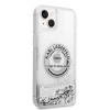 Karl Lagerfeld Liquid Glitter “Rue St.Guillaume Logo Collection” Translucent Case Θήκη προστασίας – iPhone 14 (Clear/Silver Glitter)