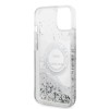 Karl Lagerfeld Liquid Glitter “Rue St.Guillaume Logo Collection” Translucent Case Θήκη προστασίας – iPhone 14 (Clear/Silver Glitter)