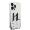 Karl Lagerfeld Glitter Big KL Logo Liquid Glitter Case Θήκη προστασίας από σιλικόνη – iPhone 14 Pro Max (Μαύρο – KLHCP14XLBKLCS)