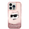 Karl Lagerfeld Choupette's Head NFT Liquid Glitter Case Θήκη προστασίας από σιλικόνη – iPhone 4 Pro Max (Ροζ – KLHCP14XLNCHCP)