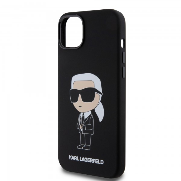 Karl Lagerfeld “Ikonik NFT” Hard Case Θήκη προστασίας από σιλικόνη – iPhone 15 Plus (Μαύρο – KLHCP15MSNIKBCK)