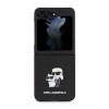 Karl Lagerfeld Karl + Choupette Metal Pin Saffiano Case Θήκη προστασίας από δερματίνη – Galaxy Z Flip 5 (Black – KLHCZF5SAKCNPK)