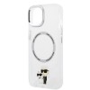 Karl Lagerfeld Magsafe Ringstand Case IML NFT Karl+Choupette Θήκη προστασίας από σκληρό πλαστικό για iPhone 14 Plus (Clear – KLHMP14MHNKCIT)