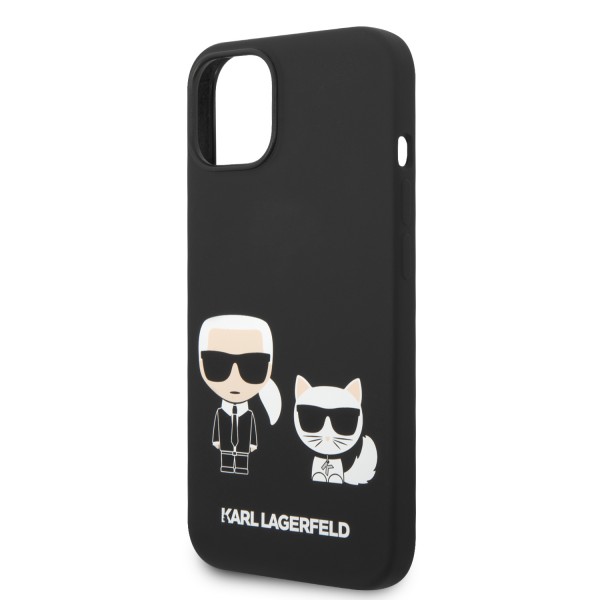 Karl Lagerfeld Silicone Case Karl+Choupette Θήκη προστασίας από σιλικόνη – iPhone 14 Plus (Μαύρο – KLHMP14MSSKCK)