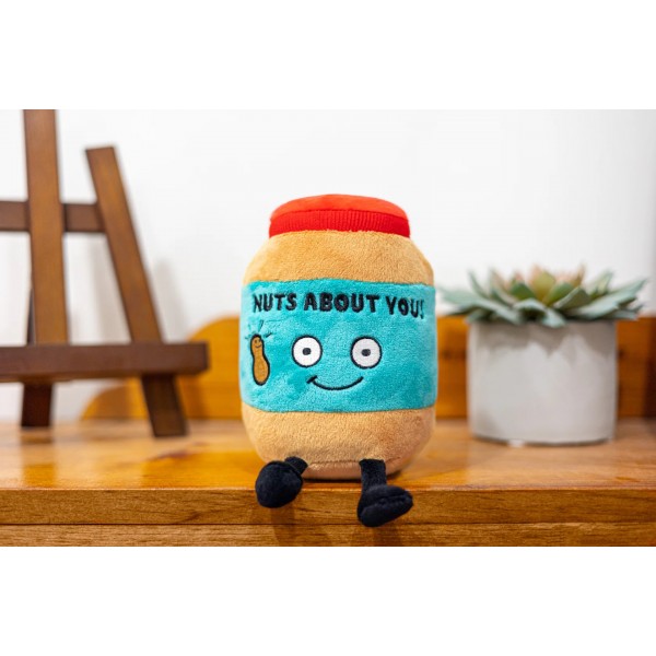 Punchkins Plush Χαμογελαστό Βαζάκι Φυστικοβούτυρο Λούτρινο – 