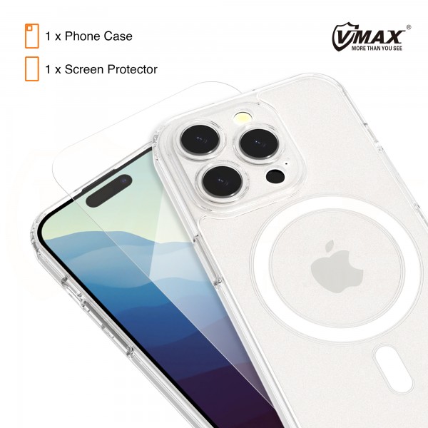 VMax - Mag Case & Glass 2.5D Premium Set for iPhone 11 Pro Max- Σετ Θήκη & Tempered Glass για iPhone 11 Pro Max -διάφανο