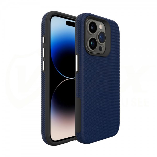 VMax - Triangle Case for iPhone 15 Pro Max - Θήκη Προστασίας TPU για iPhone 15 Pro Max σε Μπλέ χρώμα