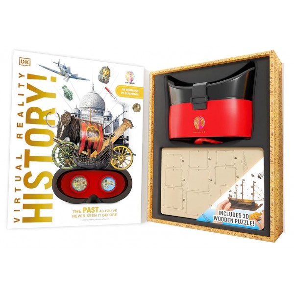 Abacus Brands VR Giftbox History! Σετ εικονικής πραγματικότητας – Πολυτελές Σετ Δώρου Για ηλικίες 8 ετών και άνω – Περιλαμβάνει Γυαλιά VR