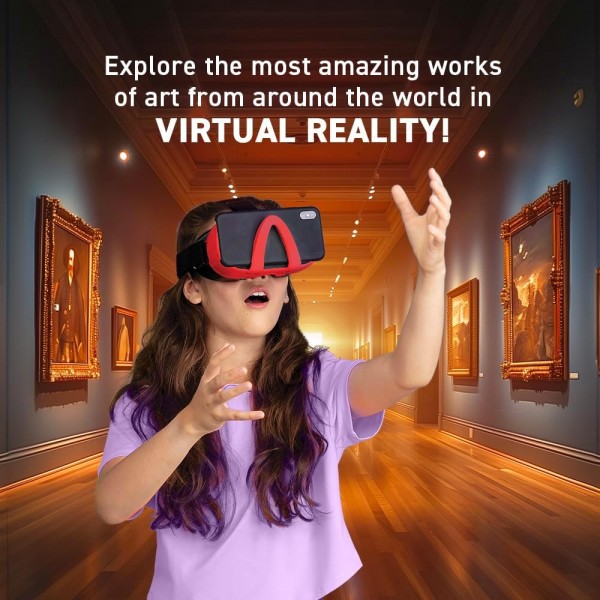 Abacus Brands VR Giftbox World Art! Σετ εικονικής πραγματικότητας – Πολυτελές Σετ Δώρου Για ηλικίες 8 ετών και άνω – Περιλαμβάνει Γυαλιά VR