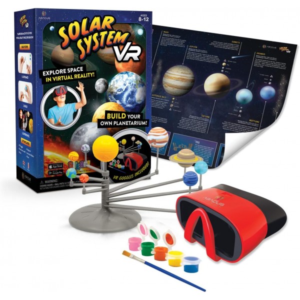 Abacus Brands Solar System VR Επιστημονικό σετ εικονικής πραγματικότητας – Πλήρης Ελληνική Έκδοση – Περιλαμβάνει Γυαλιά VR