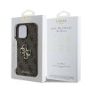 Guess “4G Logo Collection” Hard Case PU Case Θήκη προστασίας από δερματίνη – iPhone 16 Pro (Καφέ – GUHCP16L4GMGBR)