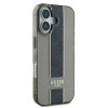 Guess Translucent IML 4G Middlestripe Case Θήκη προστασίας από σιλικόνη – iPhone 16 (Μαύρο – GUHCP16SHS4PPK)