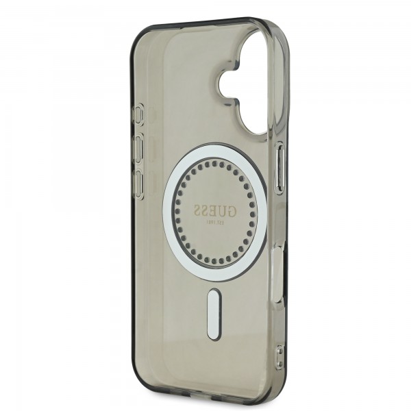 Guess “Rhinestones” Hard Case Θήκη προστασίας από σκληρό πλαστικό – iPhone 16 (Μαύρο – GUHMP16SPFTDTEK)