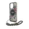 Guess “Flowers with Pearl Strap” Hard Case Θήκη προστασίας από σκληρό πλαστικό – iPhone 16 Pro Max (Μαύρο – GUHMP16XHFWBRCESK)