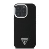 Guess “Triangle Logo” Grained PU Case Θήκη προστασίας από δερματίνη – iPhone 16 Pro Max (Μαύρο – GUHMP16XPGTSPSK)