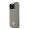 Guess “Triangle Logo” Grained PU Case Θήκη προστασίας από δερματίνη – iPhone 16 Pro Max (Καφέ – GUHMP16XPGTSPSW)