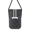 Guess “US Wallet 4G Stripes” Pouch with cord Τσαντάκι κατάλληλο για smartphone Small / Medium (170x95mm) με κορδονάκι (Μαύρο – GUOWBP4RPSK)